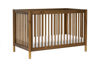 Picture of Gelato Convertible Full Sized Crib Walnut with Gold Feet - by Babyletto