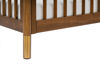 Picture of Gelato Convertible Full Sized Crib Walnut with Gold Feet - by Babyletto