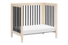 Picture of Gelato Convertible Mini Crib Natural/Black - by Babyletto