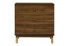 Picture of Gelato 3 Drawer Changer Dresser with Removable Changer Tray Walnut/Gold - by Babyletto