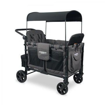 Picture of W4 Elite Wagon - Charcoal Gray with Black Frame | by Wonderfold