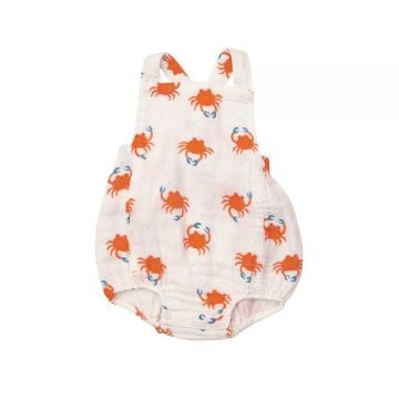 Picture of Angel Dear Retro Cotton Sunsuit Crabby Cuties