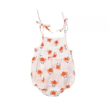 Picture of Angel Dear Tie Strap Smocked Bubble Crabby Cuties