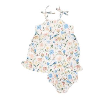 Picture of Angel Dear Twirly Tank Dress Garden Birds