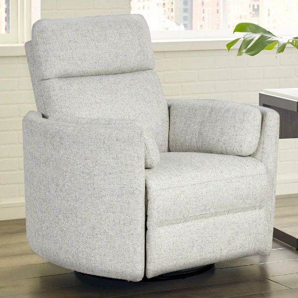 Picture of Raggio Power Swivel Recliner - Quartz | by PL Heritage Furniture 