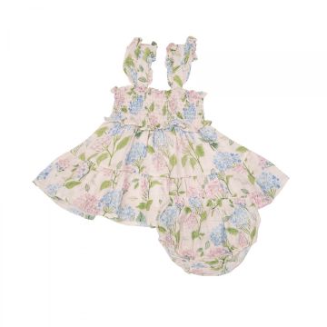 Picture of Angel Dear Smocked Ruffle Sundress Colorfull Hydrangeas