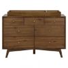 Picture of Palma 7 Drawer Dresser - Natural Walnut Finish - by Babyletto