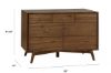 Picture of Palma 7 Drawer Dresser - Natural Walnut Finish - by Babyletto