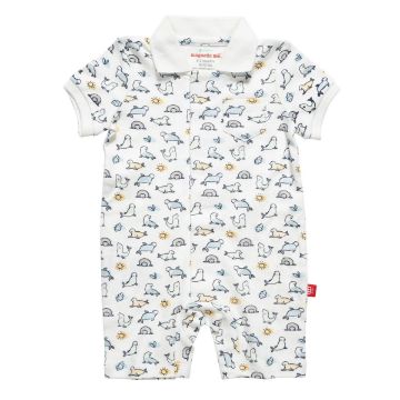 Picture of Seal A Kiss Organic Romper | by Magnetic Me