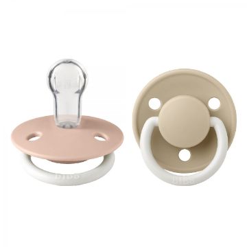 Picture of Delux Round Silicone & Latex Pacifier 2 Pack by Bibs