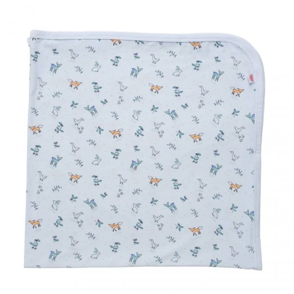 Picture of Woodsy Tale Blue Modal Swaddle Blanket - One Size 30" x 30"