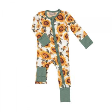 Picture of Angel Dear Fall Sunflower Ruffle Zipper Romper