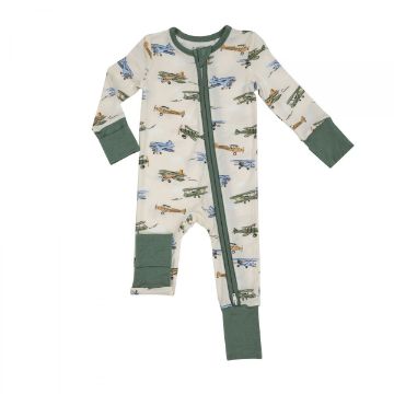 Picture of Angel Dear Vintage Airplane 2 Way Zipper Romper