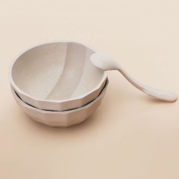 Picture of Channel Bowl & Spoon - Oatmeal