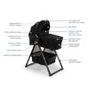 Picture of Nuna LYTL Bassinet & Stand - Caviar - for Triv and Swiv strollers
