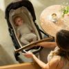 Picture of Nuna LYTL Bassinet & Stand - Caviar - for Triv and Swiv strollers
