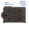 Picture of Caden 6 Drawer Dresser with Changing Top - Rustic Grey | Simmons Baby