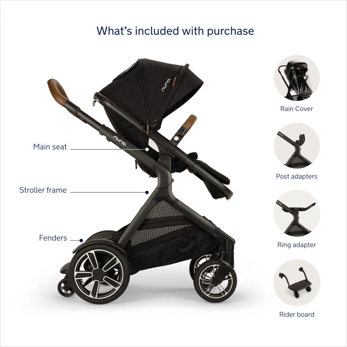 DEMI Next Stroller rider board by Nuna