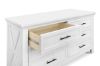 Picture of Emory Farmhouse 6-Drawer Dresser in Linen | Monogram by Namesake