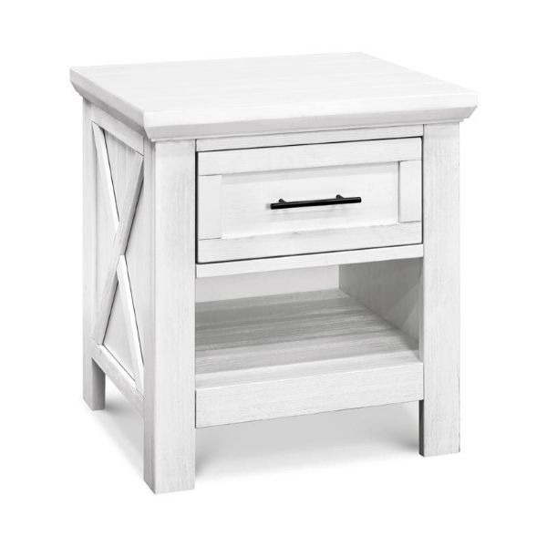 White clearance nursery nightstand