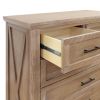 Picture of Emory Farmhouse 6-Drawer Chest in Driftwood | Monogram by Namesake