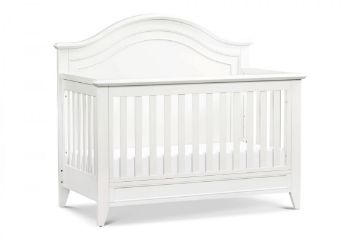 Picture of Beckett Curve Top 4-n-1 Convertible Crib Warm White Finish | Monogram by Namesake