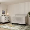 Picture of Newbern 4-in-1 Convertible Crib in White Driftwood | Monogram by Namesake