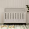 Picture of Newbern 4-in-1 Convertible Crib in White Driftwood | Monogram by Namesake