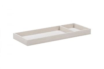 Picture of Universal Wide Removable Changing Tray in White Driftwood | Monogram by Namesake