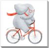 Picture of Elephant On A Bike - 30" x 30" | BFPK Artwork