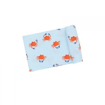 Picture of Crabby Cuties Bamboo Swaddle Blanket 45"X45" | by Angel Dear