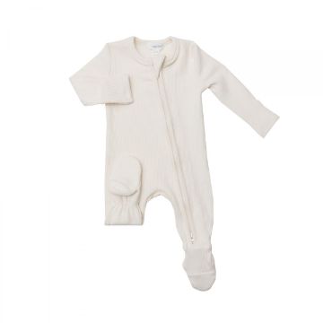 Picture of Angel Dear Sugar Swizzle Rib Modal 2-Way Zipper Footie