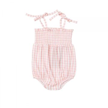 Picture of Angel Dear Mini Gingham Pink Tie Strap Bamboo Bubble