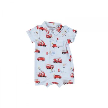 Picture of Angel Dear Firetruck Dalmations Bamboo Polo Shortie