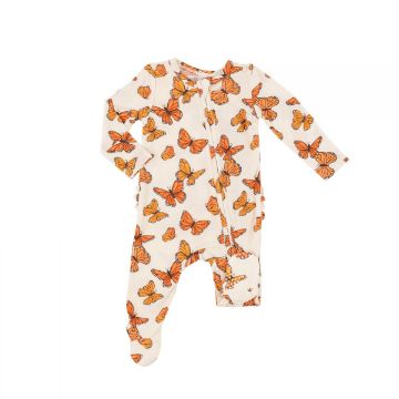 Picture of Angel Dear Mariposa Monarca 2 Way Zipper Ruffle Footie