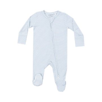 Picture of Angel Dear Blue Stripe 2 Way Zipper Footie