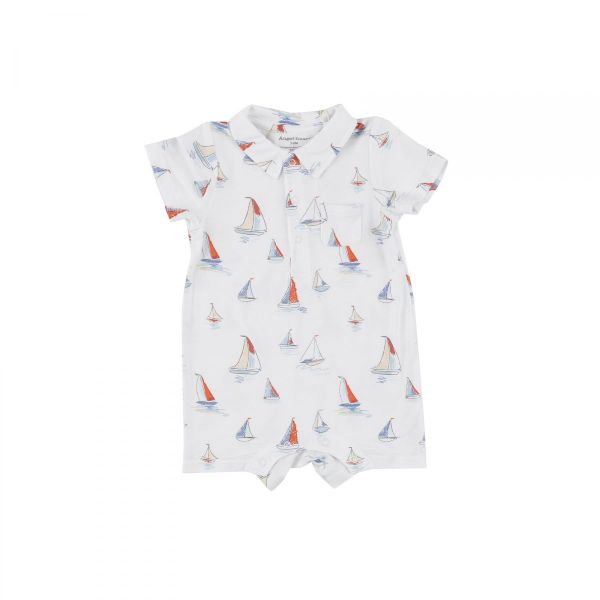 Picture of Angel Dear Sketchy Sailboats Bamboo Polo Shortie