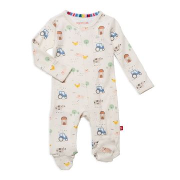 Picture of Magnetic Me Pasture Organic Cotton Footie