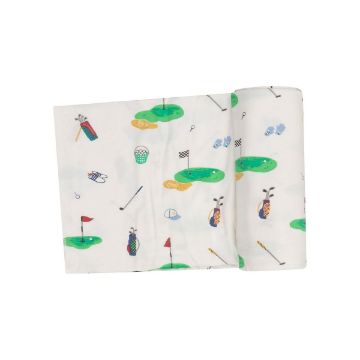 Picture of Golf Bamboo Swaddle Blanket 45"X45" | by Angel Dear