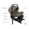 Picture of Pipa Aire RX carseat  + RELX base  - Granite | by Nuna