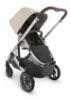 Picture of Cruz V2 Stroller - Declan - Oat Melange | Silver Frame | Chestnut Leather | by Uppa Baby