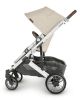 Picture of Cruz V2 Stroller - Declan - Oat Melange | Silver Frame | Chestnut Leather | by Uppa Baby