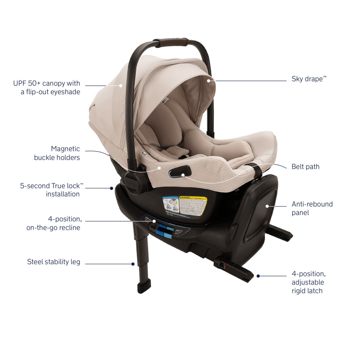 Shop Pipa Aire RX infant car seat RELX base Nuna Baby Baby Furniture Plus Kids