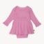 Picture of Magnetic Me Mauve Ribbed Organic Cotton Bodysuit Dress