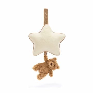 Picture of Bartholomew Bear Musical Pull | Supersofties by Jellycat