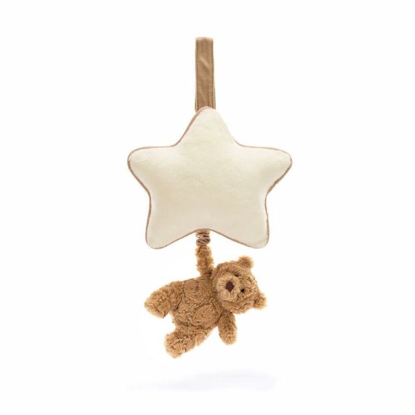 Picture of Bartholomew Bear Musical Pull | Supersofties by Jellycat