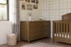 Picture of Hemsted 6-Drawer Assembled Dresser in Walnut Driftwood | Monogram by Namesake