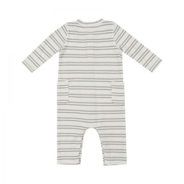 Picture of Angel Dear Uni Romper Ribbed Modal - Stripe Desert Sage