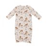 Picture of Pretty Ponies - Bamboo Kimono Gown (0-3Months)