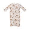 Picture of Pretty Ponies - Bamboo Kimono Gown (0-3Months)